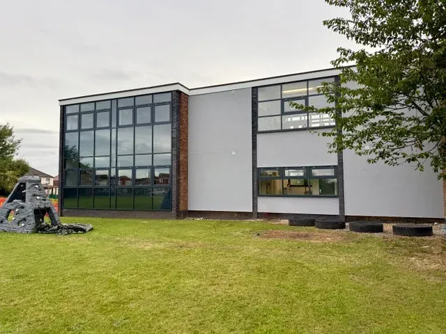 External view of completed installation